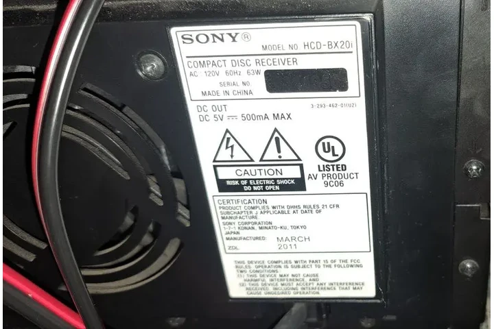$750 : STEREO SONY MODELO HCD -BX20 C image 4