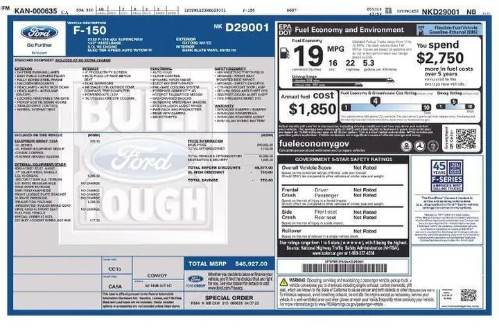 $38000 : Ford F-150 2022 4x4 XL 4dr S image 3