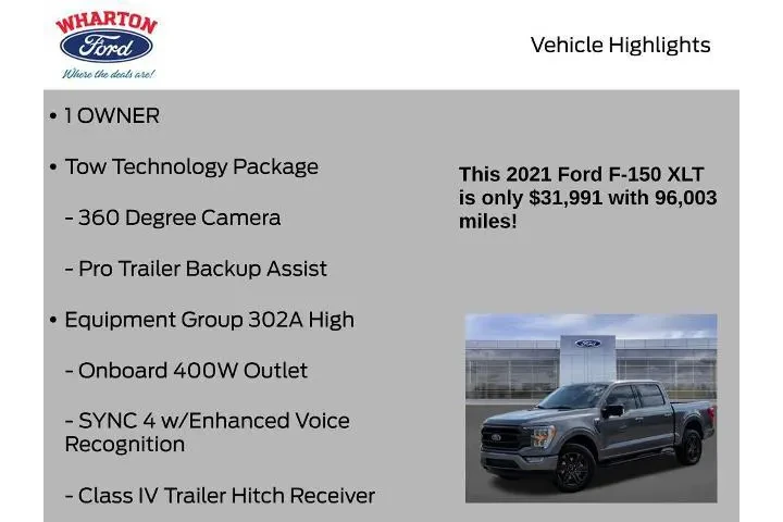 $31991 : Ford F-150 2021 4x4 XLT 4dr image 6