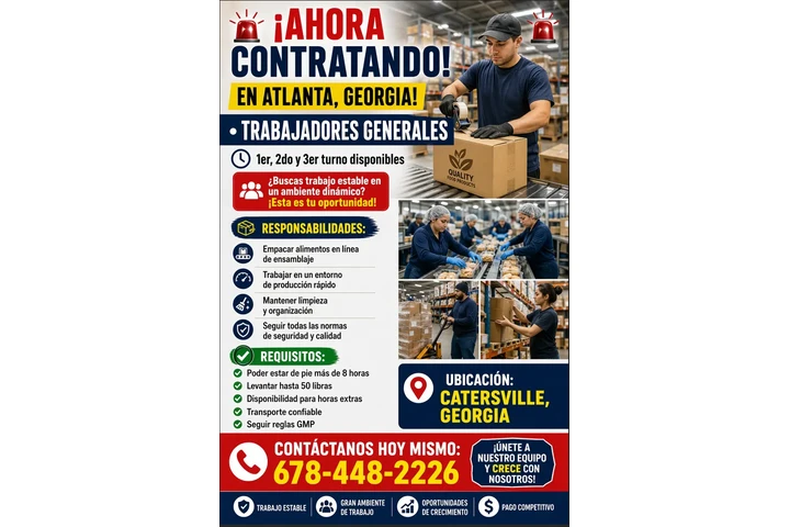 TRABAJE HOY!!! WORK TODAY!!! image 1