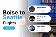 Flights from Boise to Seattle en Los Angeles