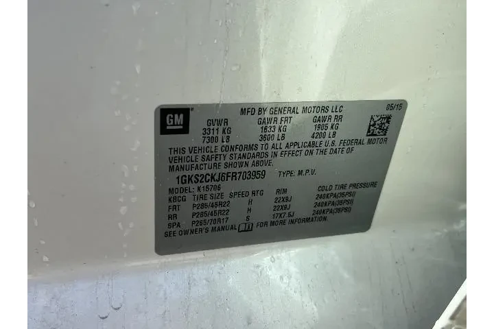 $13981 : GMC Yukon 2015 4x4 Denali 4d image 5