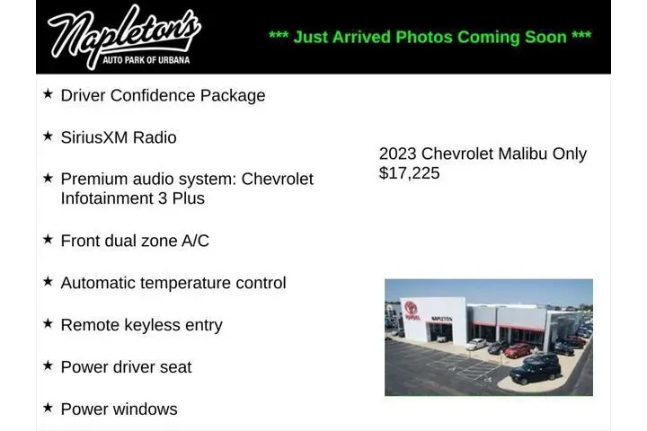 $17225 : Chevrolet Malibu 2023 LT 4dr image 1