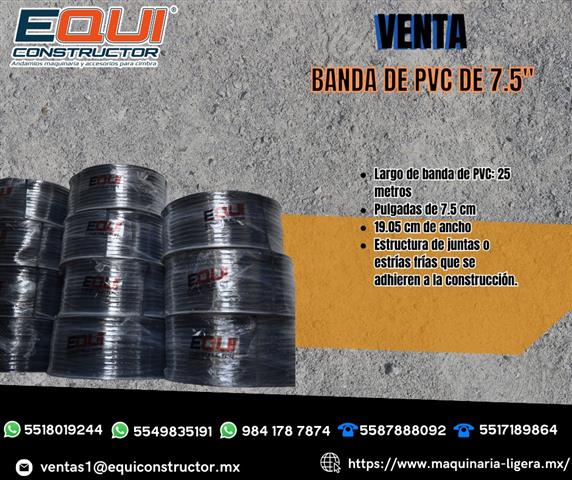$1 : Venta Banda de PVC 7.5´´ image 1