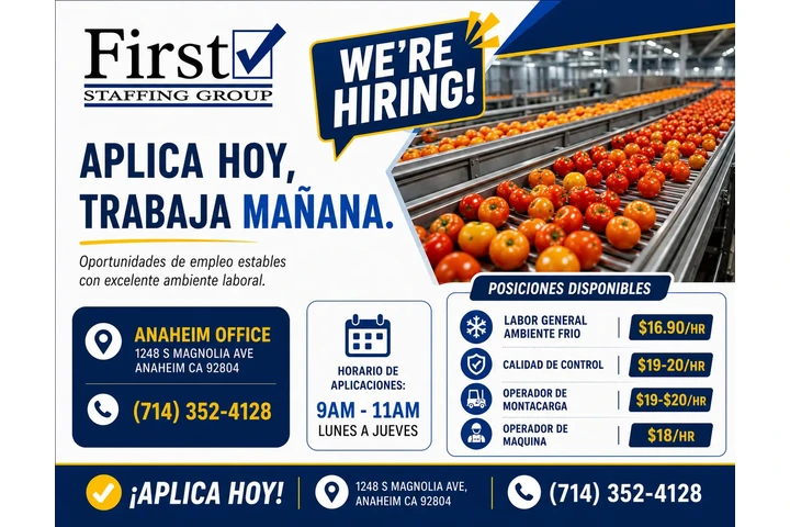 EMPAQUE FRUTA - ANAHEIM image 1