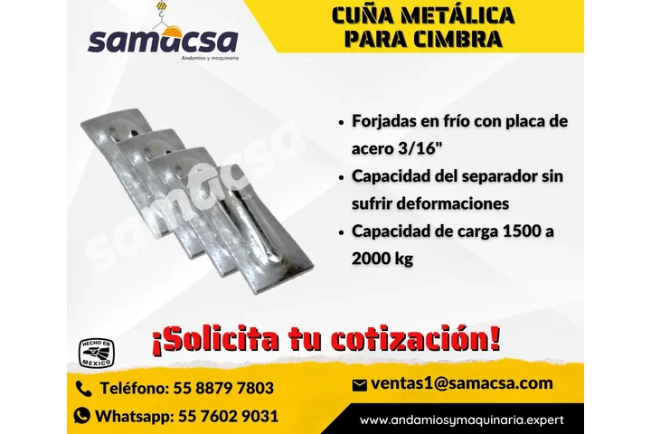 $1 : CUÑA O PLACA METÁLICA PARA MOÑ image 1