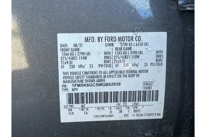 $28362 : Ford Explorer 2021 AWD ST 4d image 6