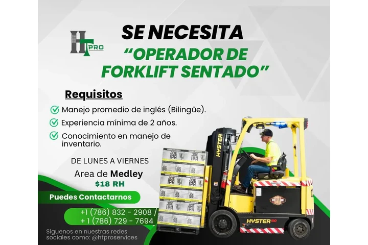 SE SOLICITA DRIVER FORKLIFT image 1