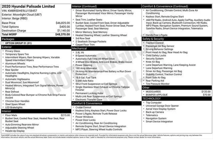 $27000 : Hyundai PALISADE 2020 AWD Li image 5
