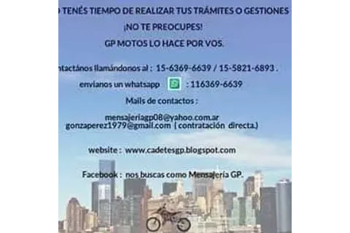 Servicio de cadeteria GP. image 1