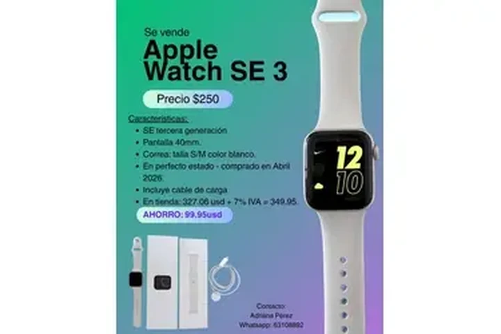$250 : Se vende Apple Watch SE 3 image 2