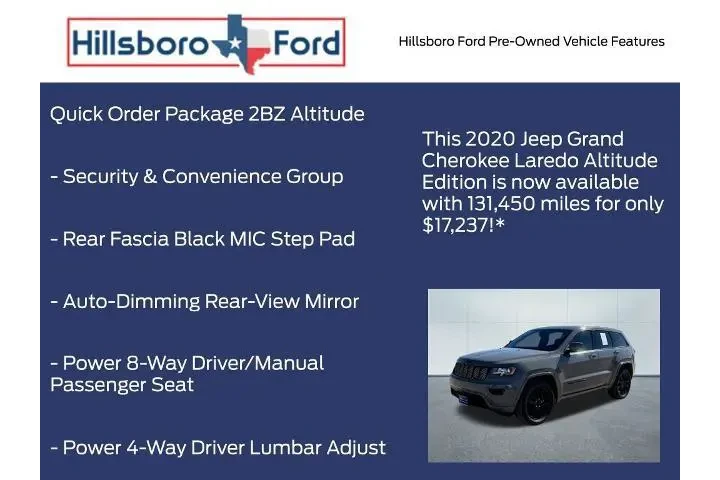 $17000 : Jeep Grand Cherokee 2020 4x4 image 3