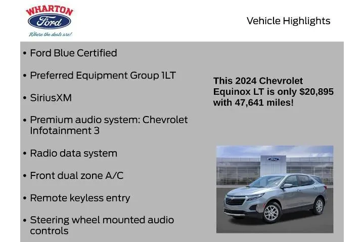 $20895 : Chevrolet Equinox 2024 4x4 L image 5