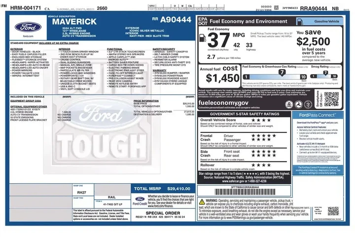 $28669 : Ford Maverick 2024 XLT 4dr S image 3