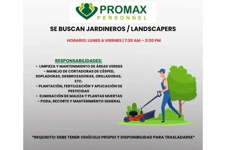 🌱 ¡Estamos contratando jardin image 1