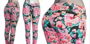 $12 : PANTALONES FLORIADOS $11.99 image 4