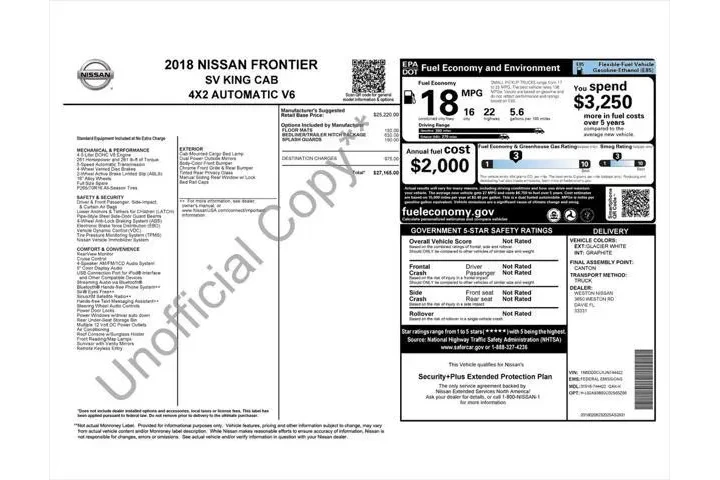 $13987 : Nissan Frontier 2018 4x2 SV image 4