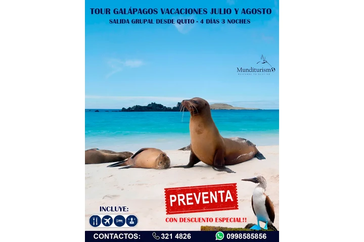 TOUR GALAPAGOS VACACIONES JULI image 1