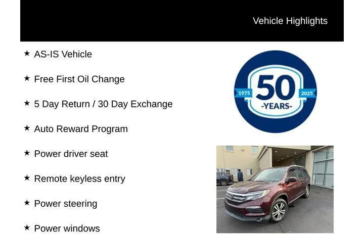 $12785 : Honda Pilot 2016 AWD EX-L 4d image 5