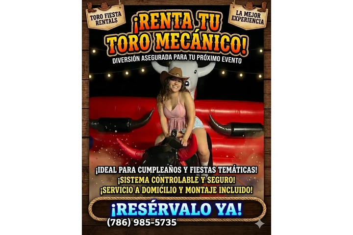 Renta tu toro mecanico image 1