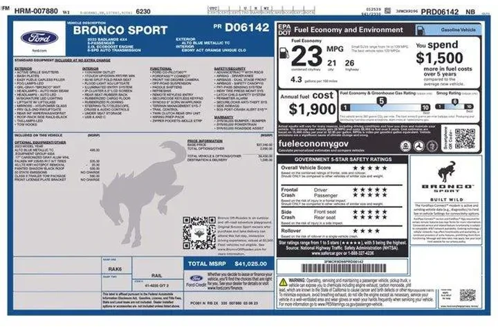 $30995 : Ford Bronco Sport 2023 AWD B image 2
