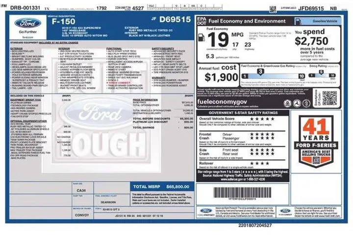 $28998 : Ford F-150 2018 4x4 King Ran image 2