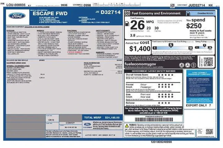 $14115 : Ford Escape 2018 SEL 4dr SUV image 6