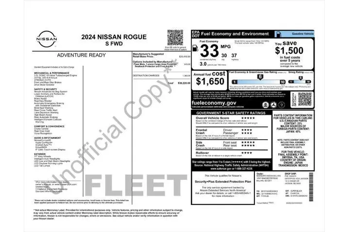 $18987 : Nissan Rogue 2024 S 4dr Cros image 3