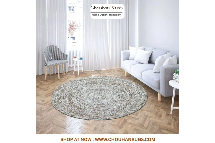 $70 : Handmade Jute Braided Rug image 1