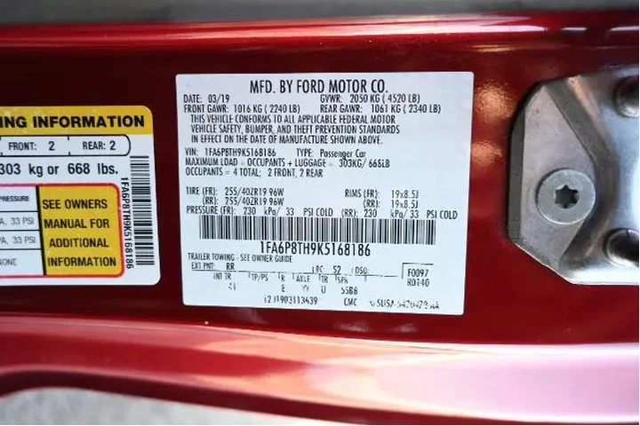 $17560 : Ford Mustang 2019 EcoBoost P image 10