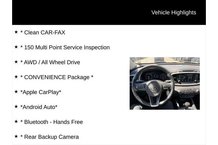 $12000 : Kia Sorento 2017 AWD LX 4dr image 2