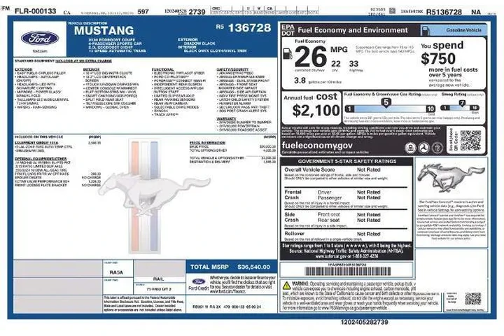 $29414 : Ford Mustang 2024 EcoBoost 2 image 3