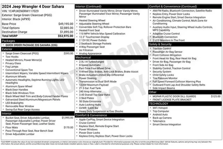 $36990 : Jeep Wrangler 2024 4x4 Sahar image 4