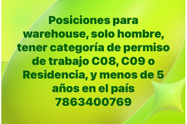 Empleo de warehouse image 1