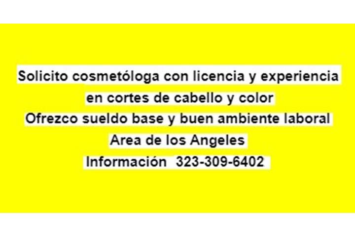 SOLICITO COSMETOLOGA image 1