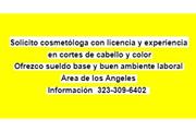 SOLICITO COSMETOLOGA en Los Angeles