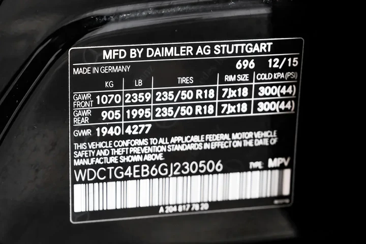 $15390 : 2016 GLA 250 SUV image 1