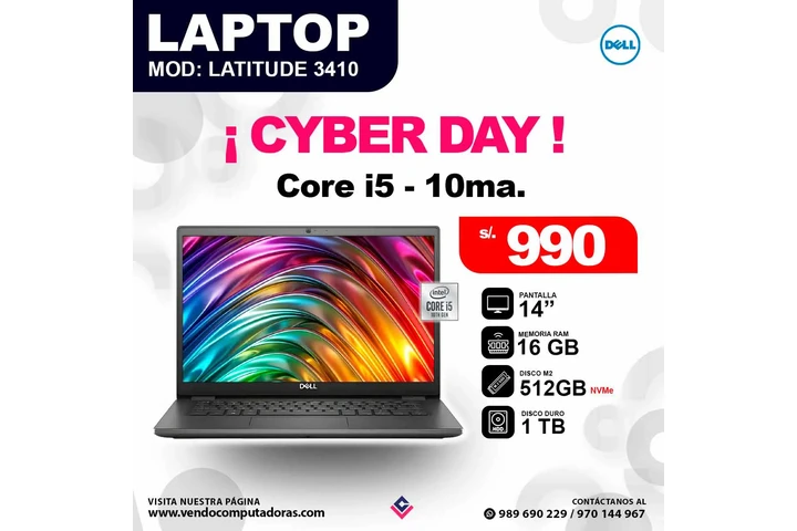 Laptop Latitude 3410 image 4