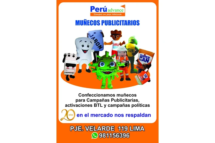 Muñecos Publicitarios en finos image 1