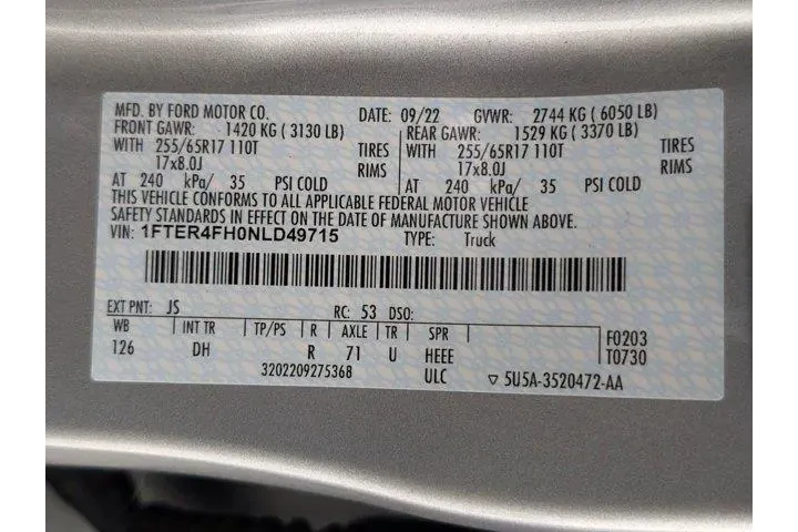 $30664 : Ford Ranger 2022 4x4 Lariat image 10