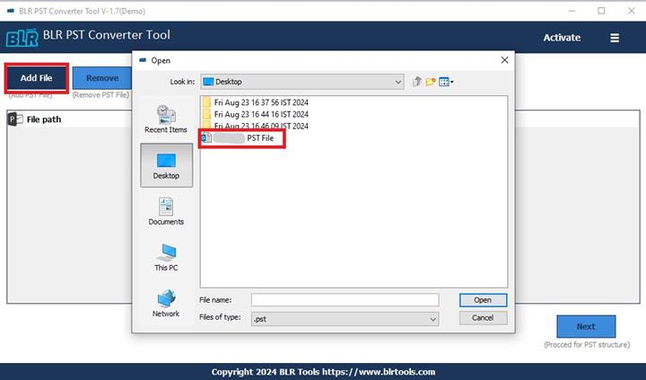 BLR PST Converter Software image 3