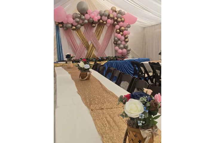 Carpas con draping mesas silla image 2