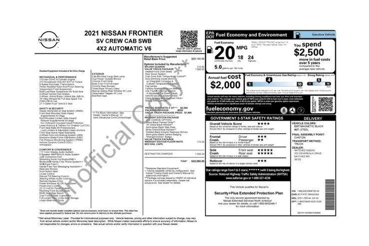 $19419 : Nissan Frontier 2021 4x2 S 4 image 1