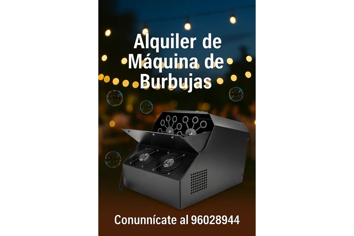 Alquiler Máquina de Burbujas image 2
