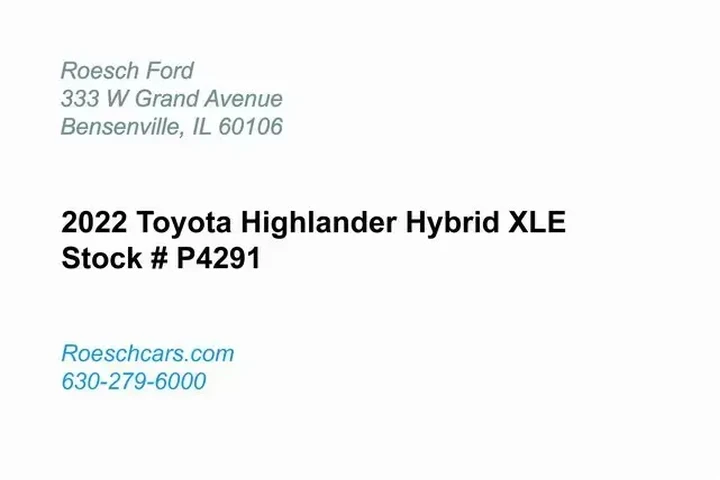 $35500 : Toyota Highlander Hybrid 202 image 2