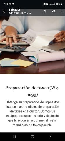 Preparación de Impuestos. image 1