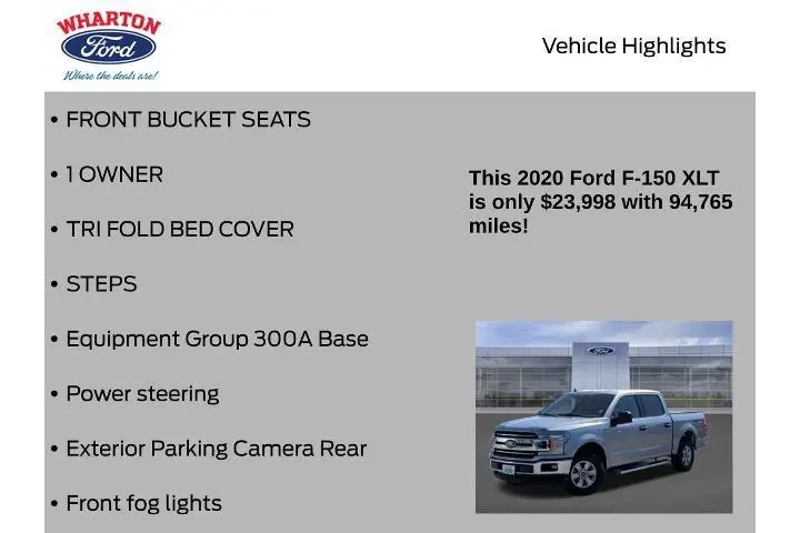 $23998 : Ford F-150 2020 4x4 XLT 4dr image 5