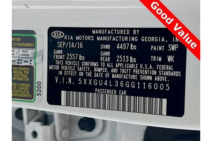 $9998 : Kia Optima 2016 EX 4dr Sedan image 10