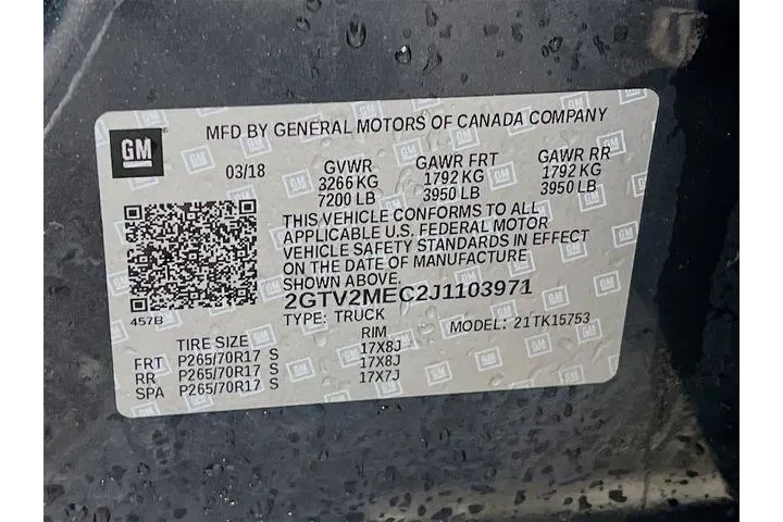 $28975 : GMC Sierra 1500 2018 4x4 SLE image 6