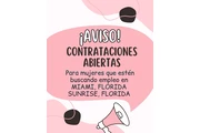 Se busca personal femenino en Fort Lauderdale